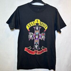 Guns ‘n Roses Appetite for Destruction Band T-shirt Tee. Cross Skulls. Size S